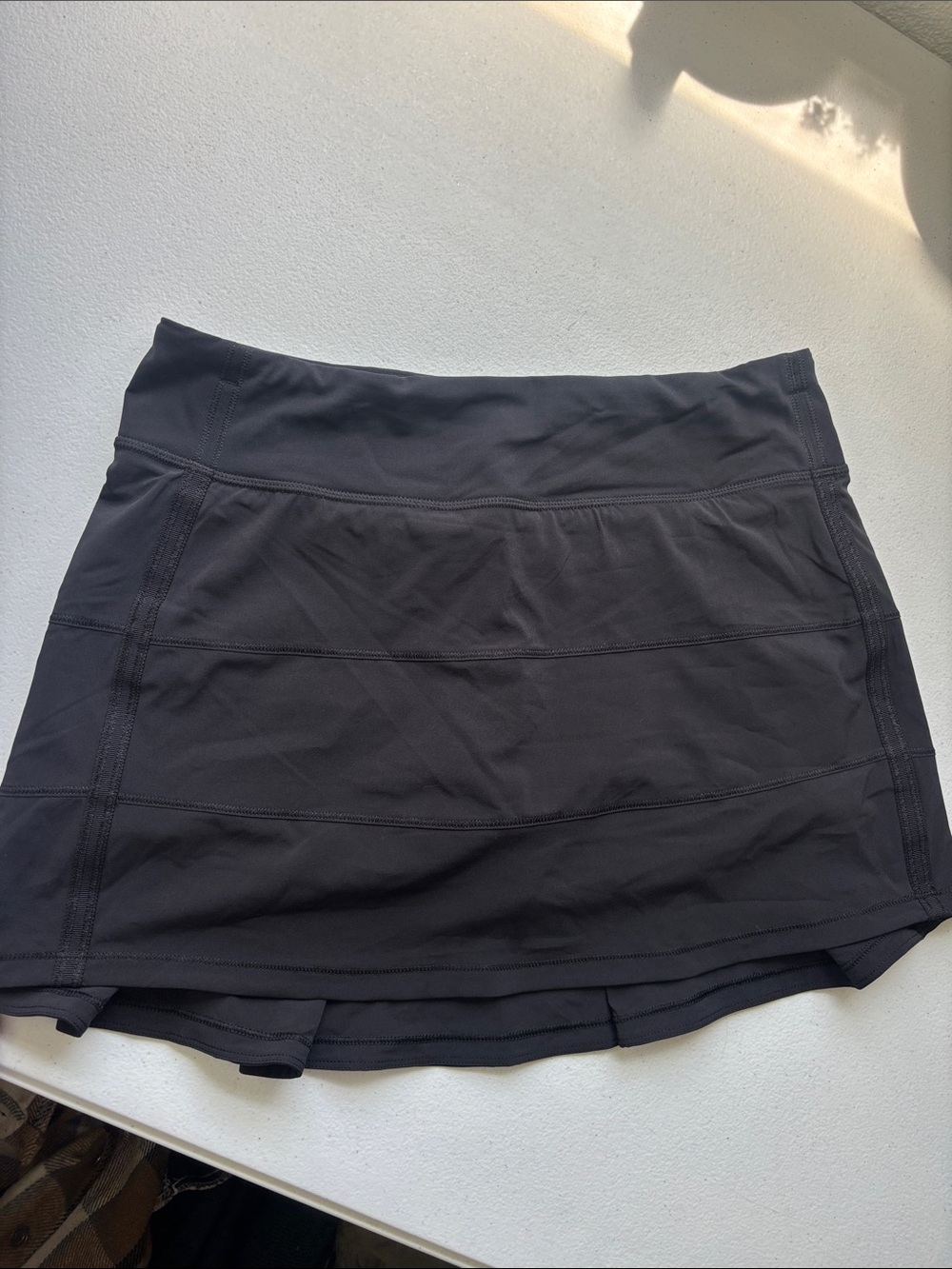 lululemon athletica Pace Rival Black Mid Rise Athletic Skort